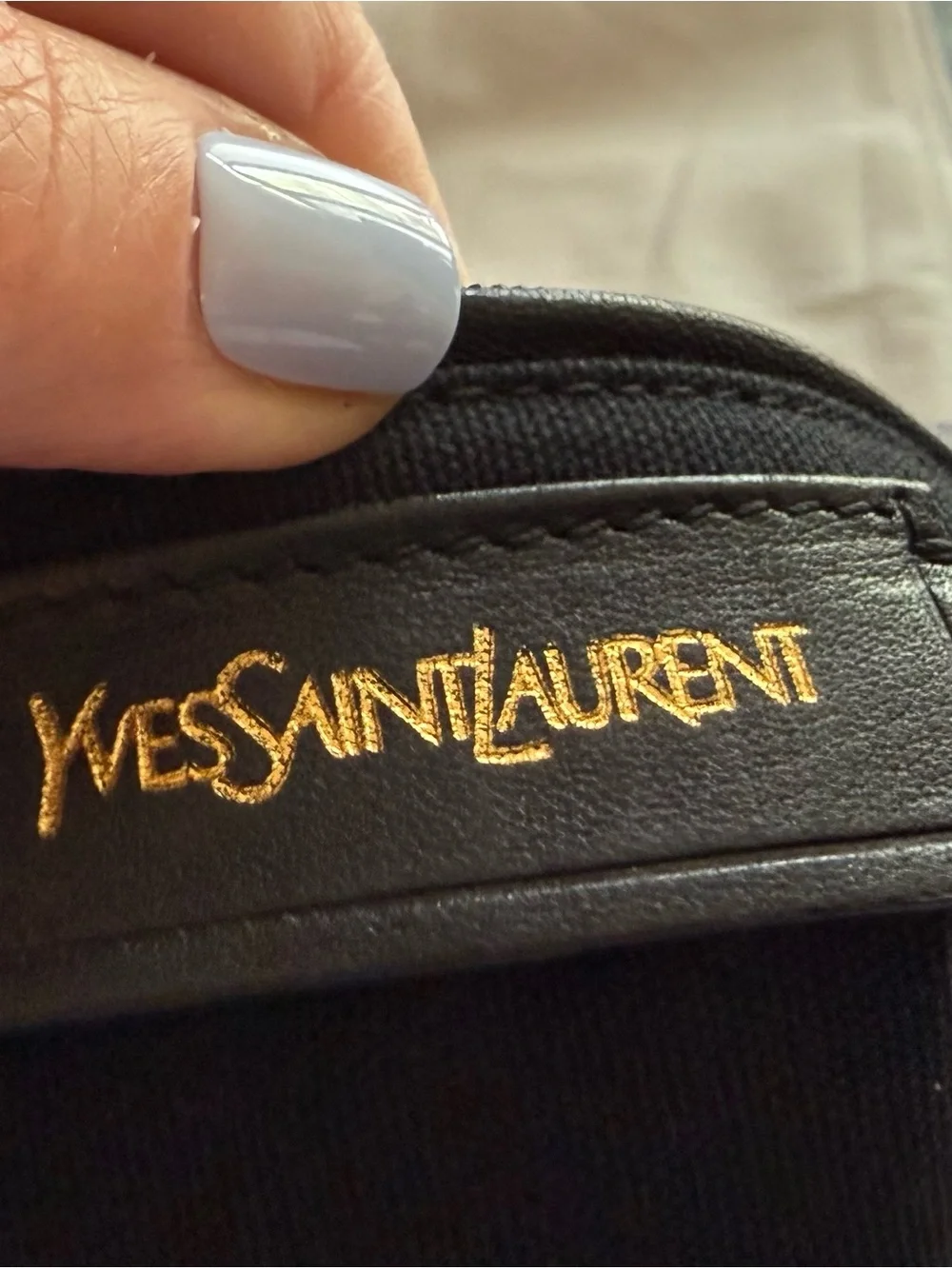 Yves Saint Laurent dark navy hobo